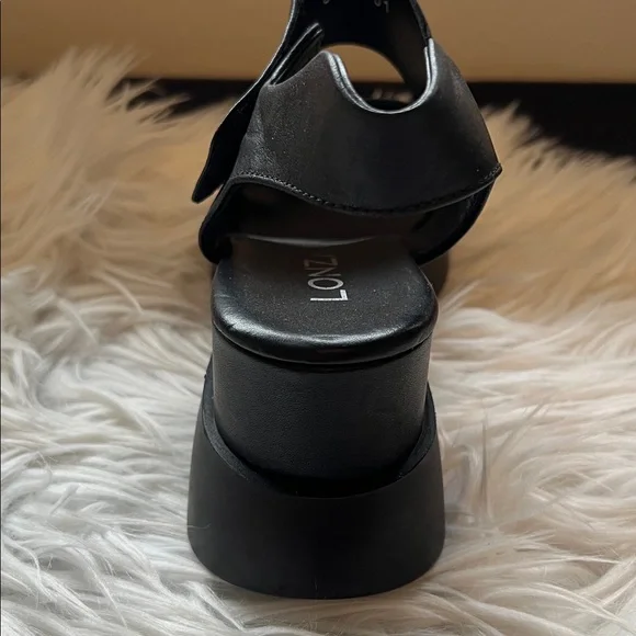 Lonza Cample Black Platform Sandals Size EU42